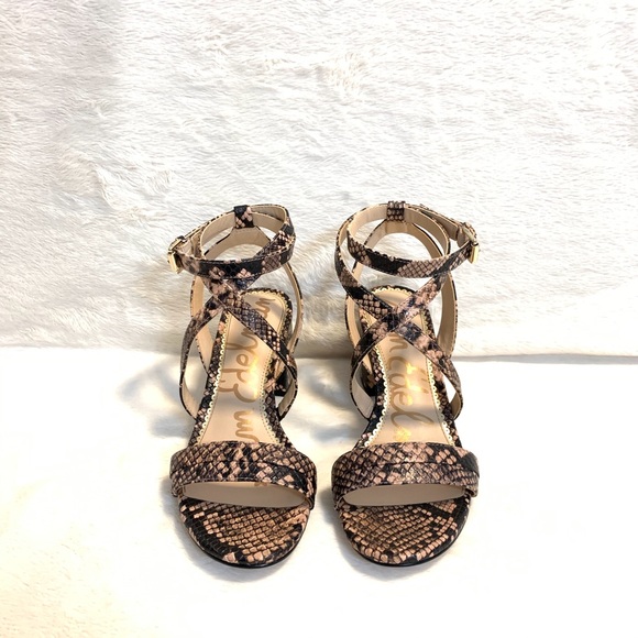 Sam Edelman Snake Print Sandals - Picture 12 of 16